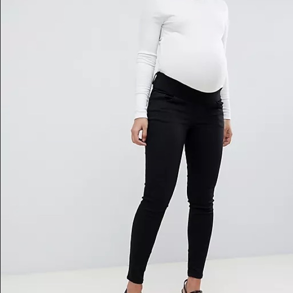 ASOS Maternity Denim - ASOS maternity black skinny jeans